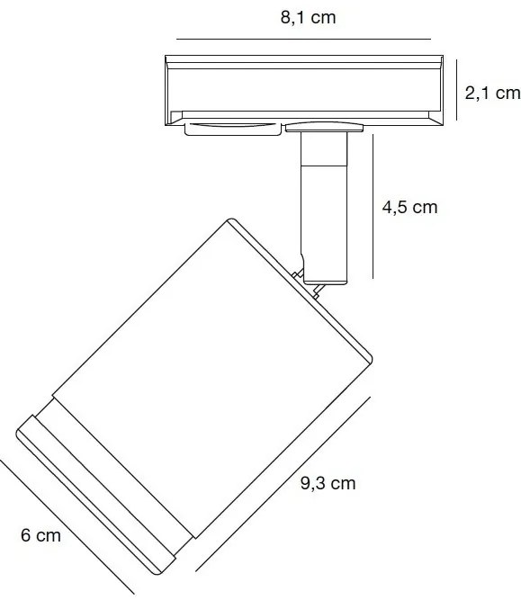Accesoriu, Spot directionabil Rondie alb, pentru sina Nordlux Link