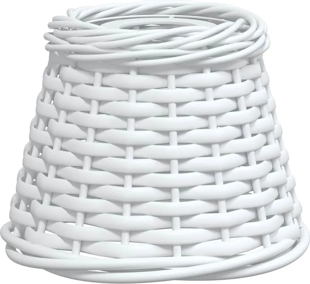 vidaXL Abajur lustră alb Ø15x12 cm răchită