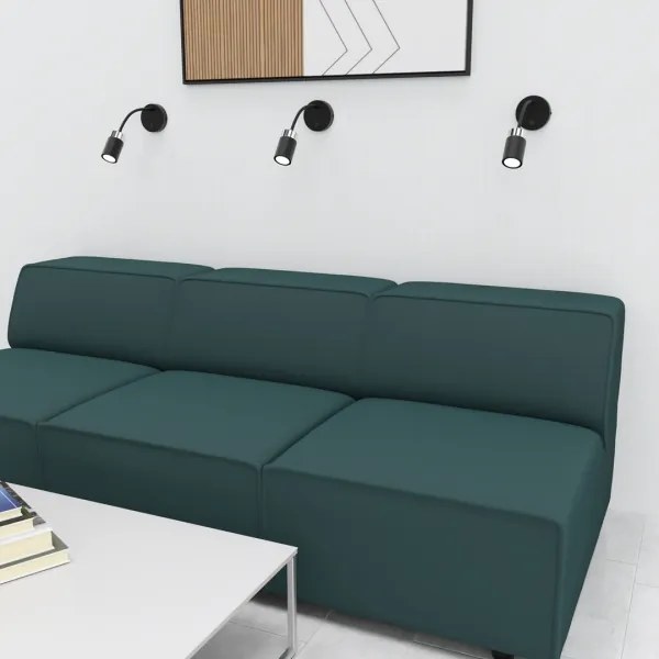 Veioză flexibilă JOKER 1xGU10/8W/230V negru/crom mat