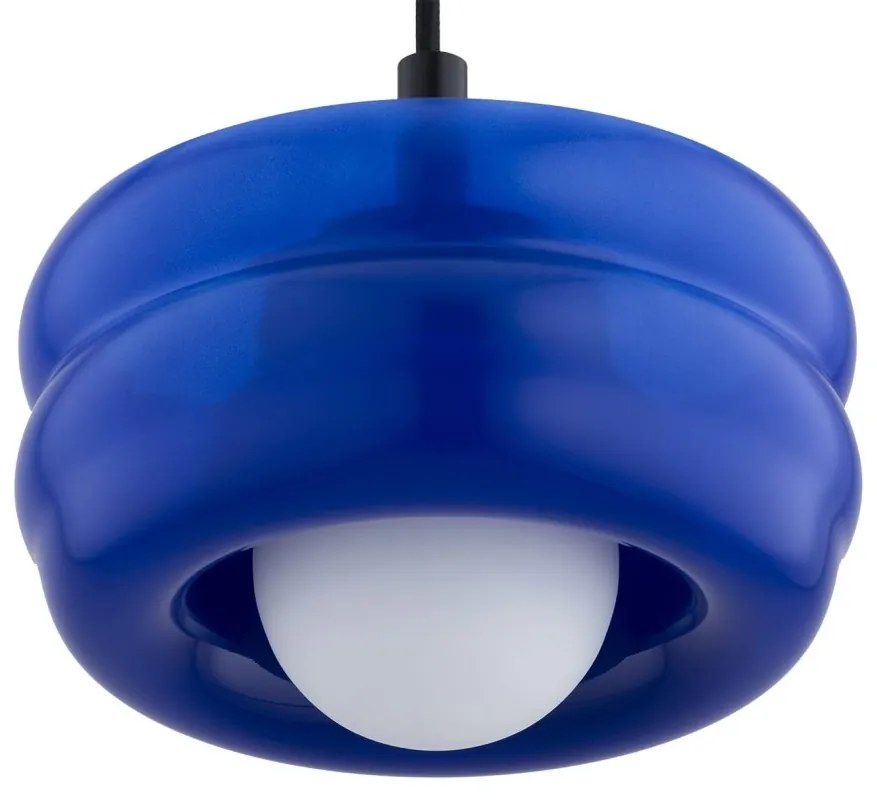 Pendul modern, Living, Hol, Scara, Sticla, Cobalt, TEVO