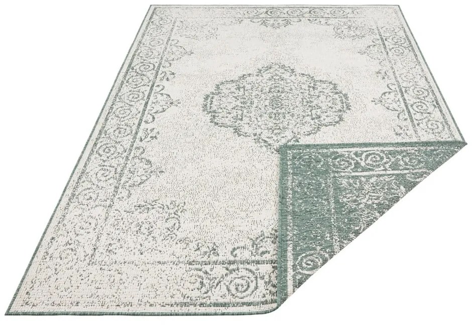 Covor adecvat pentru exterior NORTHRUGS Cebu, 80 x 150 cm, verde-crem