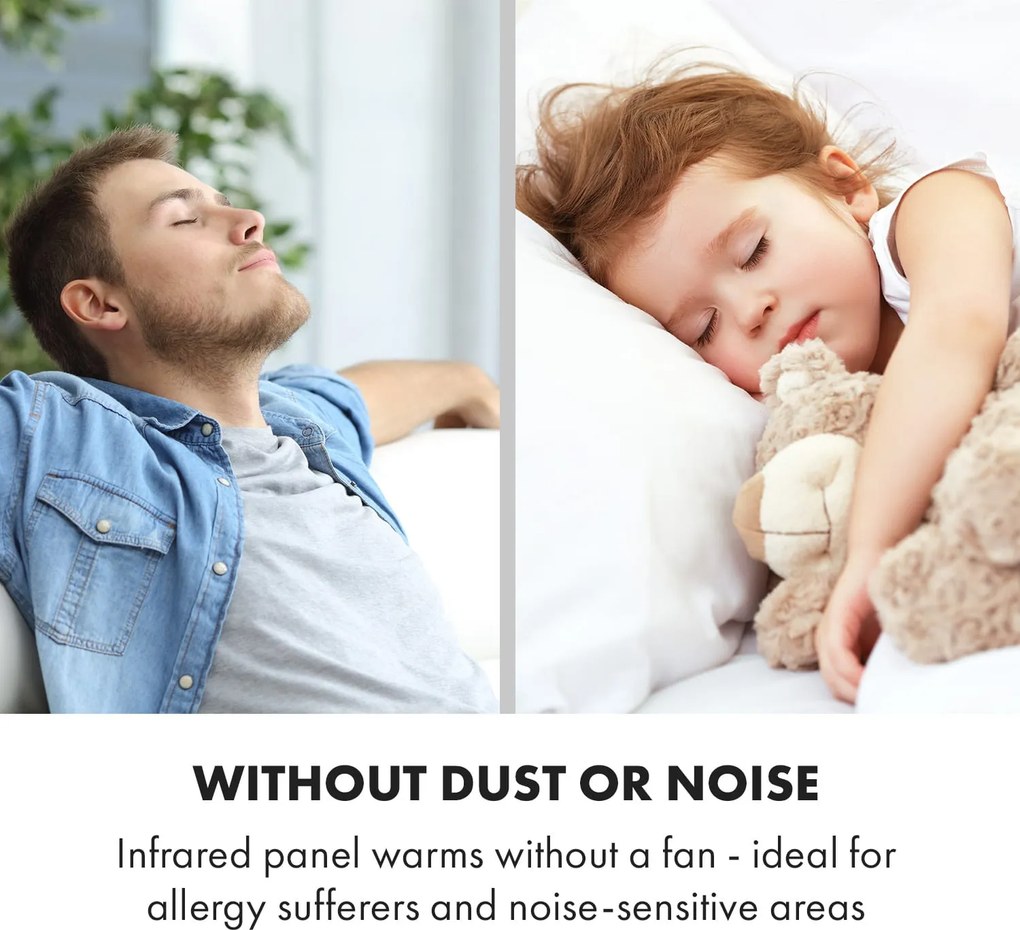 Klarstein Wonderwall Air Art Smart, încălzitor cu infraroșu, 120 x 60 cm, 700 W, aplicație, aleea din grădină