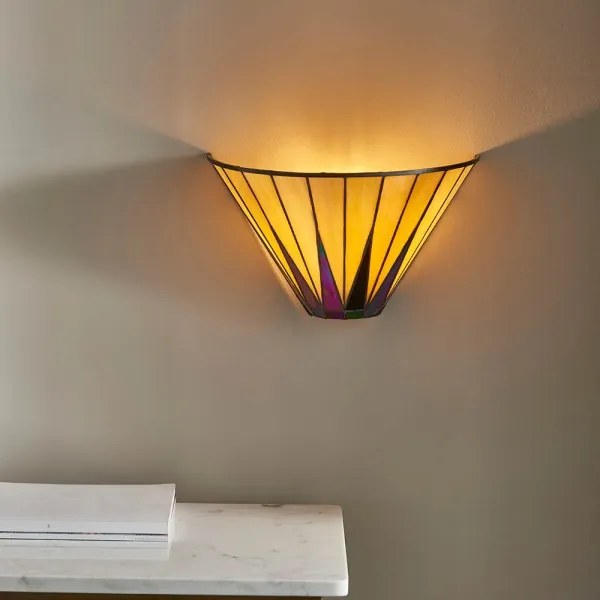 Endon 64046 - Aplică de perete Tiffany DARK STAR, 1xE14/40W/230V