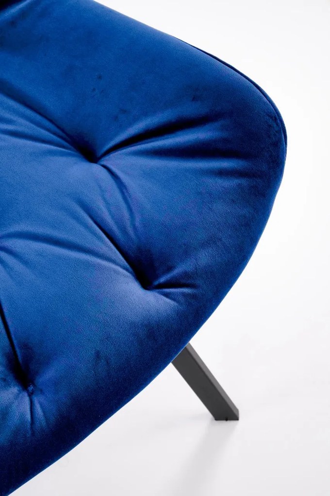 Scaun K519 velvet bleumarin