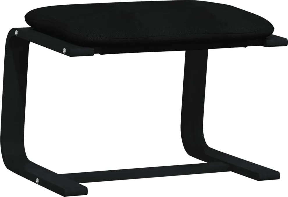 vidaXL Taburet, negru, 51 x 41 x 40 cm, material textil