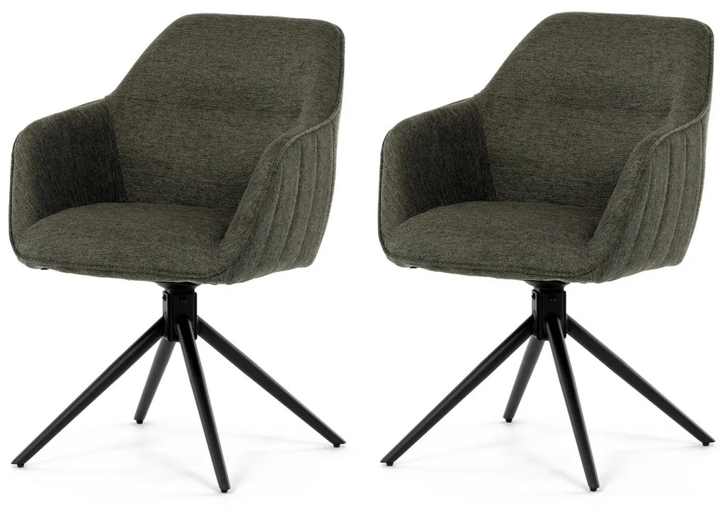 Set de scaune de sufragerie cu mecanism deîntoarcere HC-536 GRN2, 2 buc.