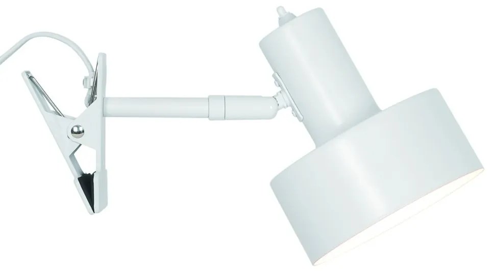Veioza/ Lampa cu clips/ clema de birou Matis alb