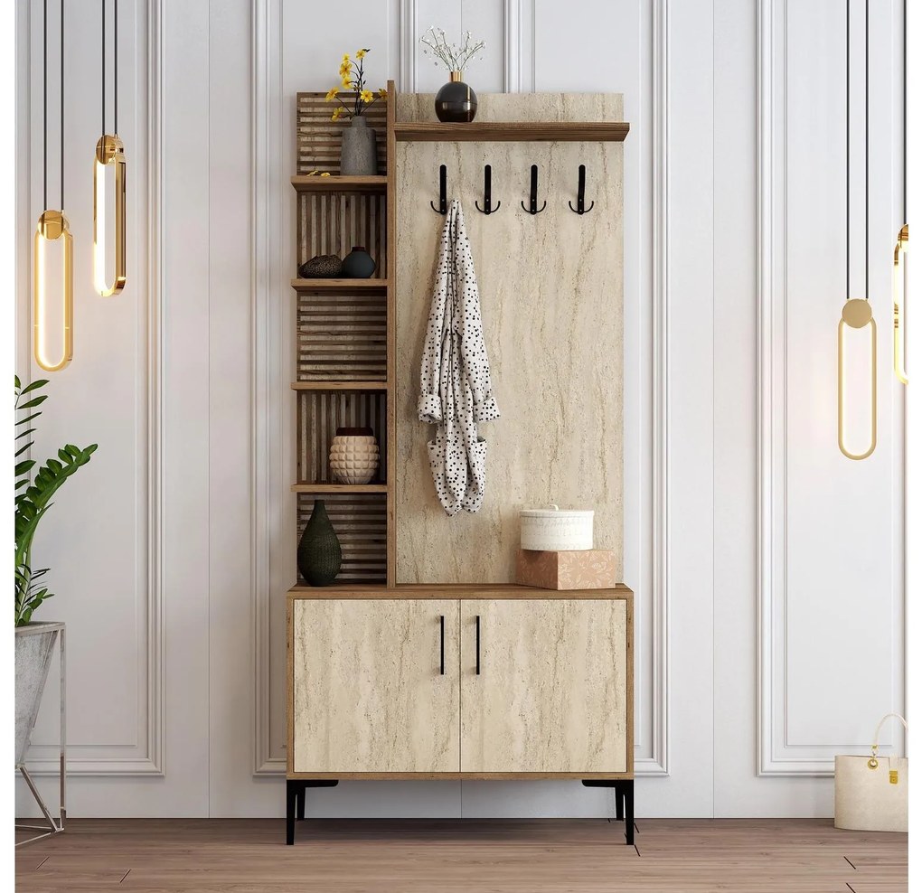 Mobilier hol Valery 1 (nuc + travertin). 1101336
