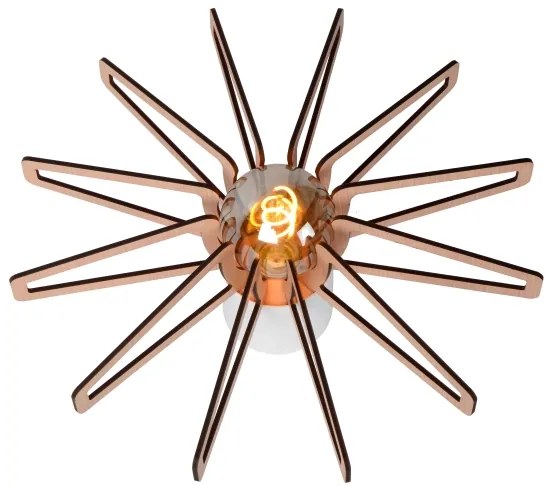 Plafonieră Lucide 77184/45/31 ZIDANE 1xE27/15W/230V alb/maro