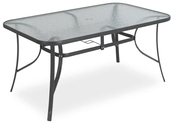 JAKS Mobilier din ratan negru Nebraska