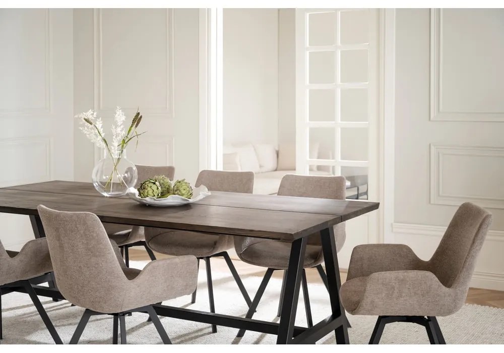 Set de scaune de sufragerie bej 2 buc. tapițat Norwell – Rowico