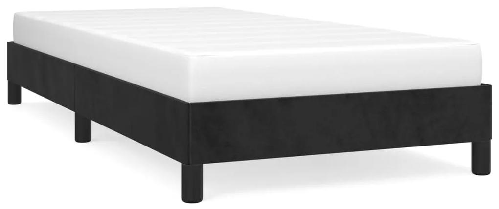 346960 vidaXL Cadru de pat, negru, 100 x 200 cm, catifea