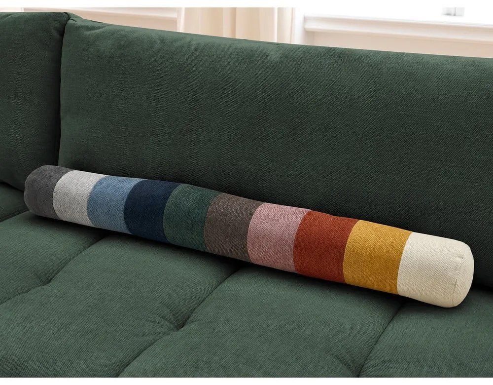 Colțar verde extensibil/cu spațiu de depozitare (cu colț pe partea stângă/în formă de ”L”) Fuji – Bobochic Paris