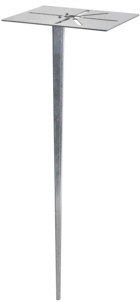 Stâlp de exterior din sticlă opal negru 30 cm știft de masă și manșon pentru cablu - Danemarca