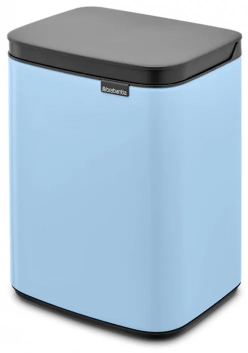 Cos de gunoi Brabantia Bo Small 1006626, 4 L, Deschidere lina si silentioasa, Baza antiderapanta, Albastru deschis