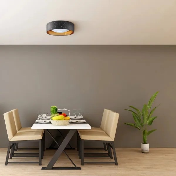 Plafonieră LED TULUZA LED/24W/230V d. 40 cm negru