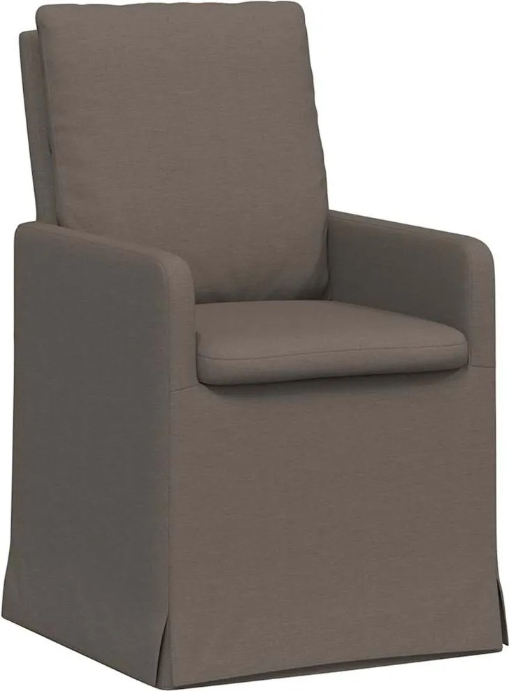 vidaXL Scaune de dining 2 pcs Gri deschis 57 x 67 x 98 cm in