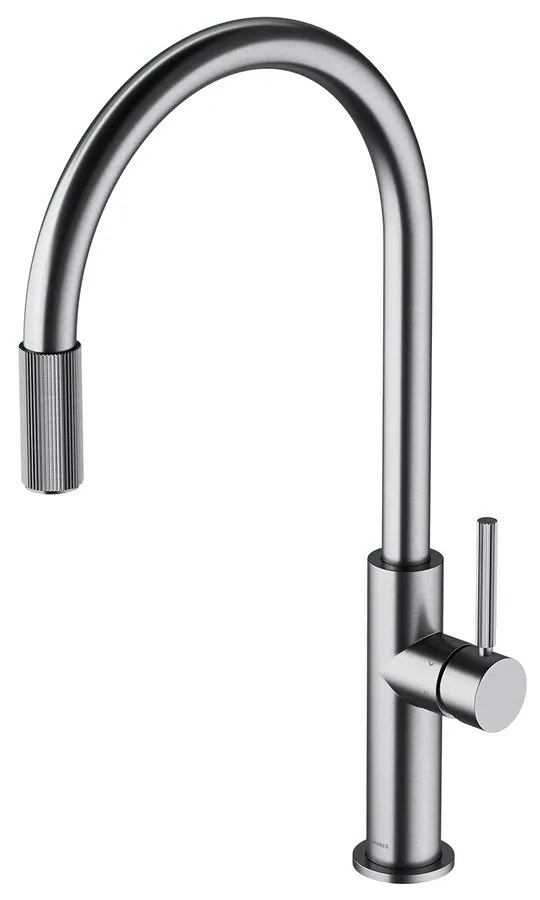 Baterie bucatarie nichel Omnires Switch cu 3 cai, pentru apa filtrata