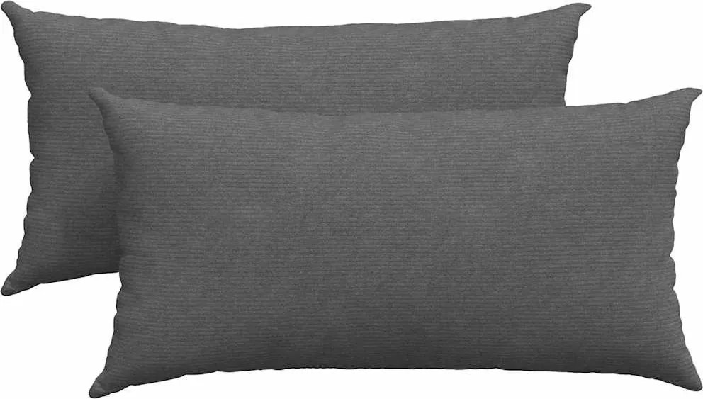 vidaXL Perne pentru canapea 2 pcs Gri închis 80 x 40 cm