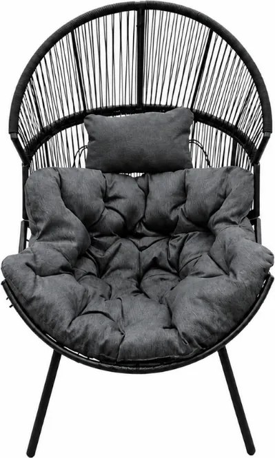 Scaun de gradina AURELO, neagra