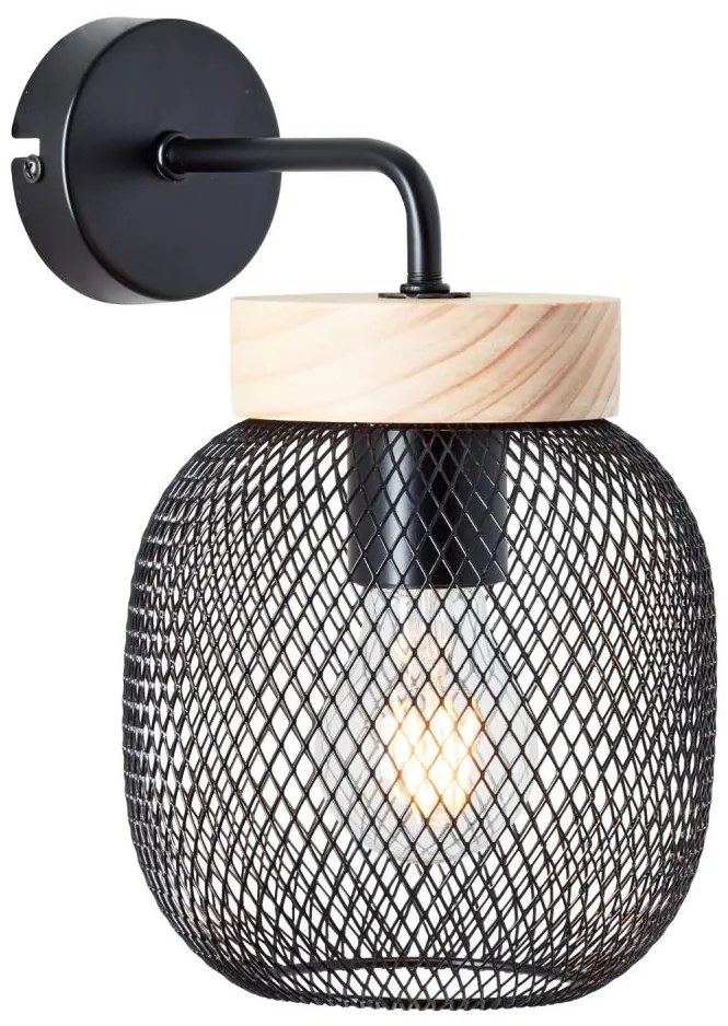 Brilliant - Lampă de perete GIADA 1xE27/40W/230V neagră
