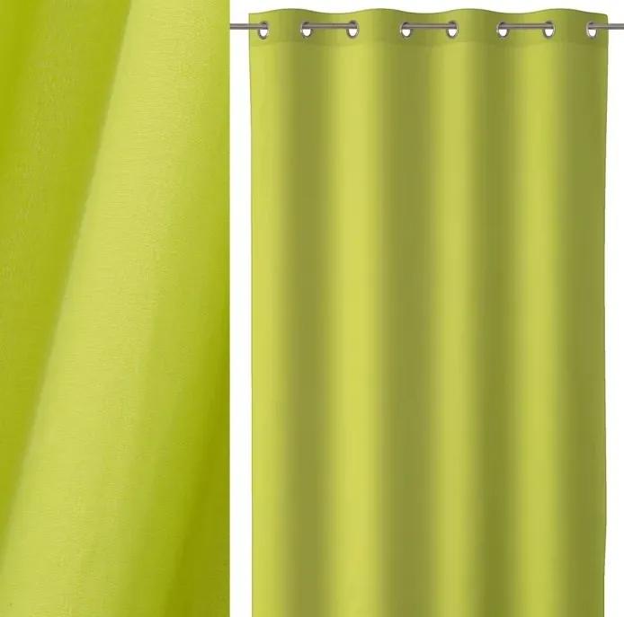 Draperie verde din bumbac si poliester 140x260 cm Loving Colors Teresa Unimasa