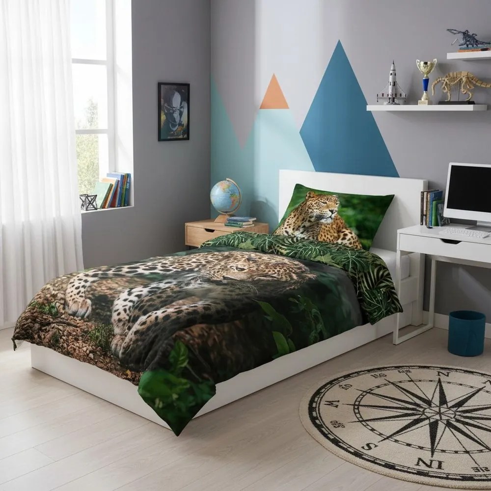Lenjerie de pat pentru copii Leopard