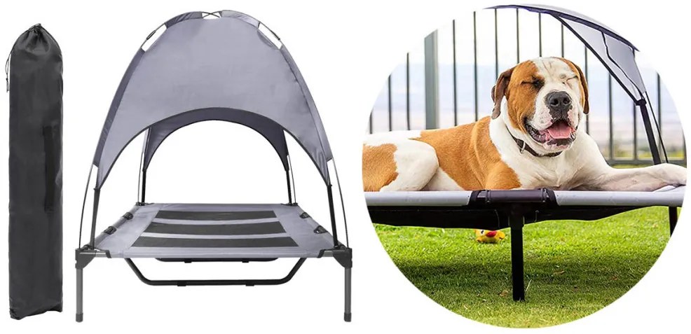 Culcus cu parasolar pentru animale de companie-M