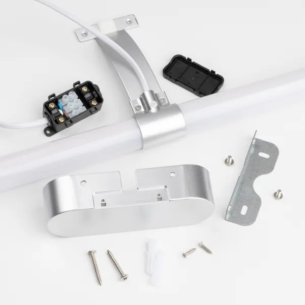 Brilagi TUBEO Iluminare LED pentru oglindă de baie, 8 W, 230 V, 60 cm, IP44, argintiu