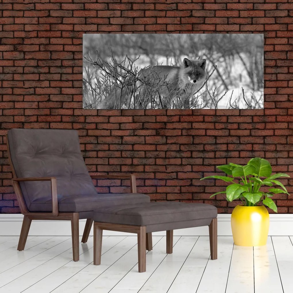 Tablou - Vulpe în timpul iernii (120x50 cm)
