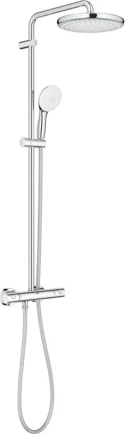 Coloana de dus cu termostat Grohe Tempesta 250 finisaj crom lucios