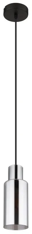 Pendul design modern LIDARIA negru/fumuriu