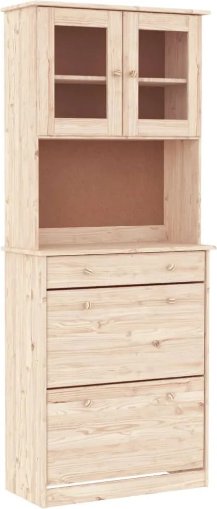 vidaXL Dulap înalt ALTA, 77x35x188 cm, lemn masiv de pin