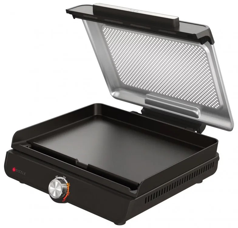 Gratar electric Ninja GR101EU, 1450W, 28x37 cm, Incalzire rapida, 60-260°C, 2 placi, Negru