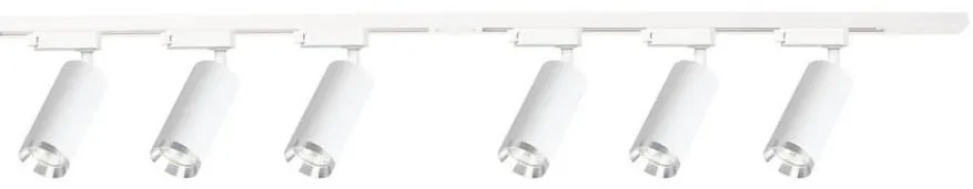Spot pe șină MICA 6xGU10/10W/230V alb/crom mat