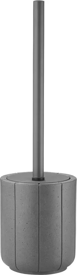 Perie de WC gri din polirășină Kua – Blomus