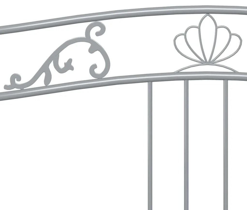 Cadru pat canapea extensibila, gri, 90x200 cm, metal Gri