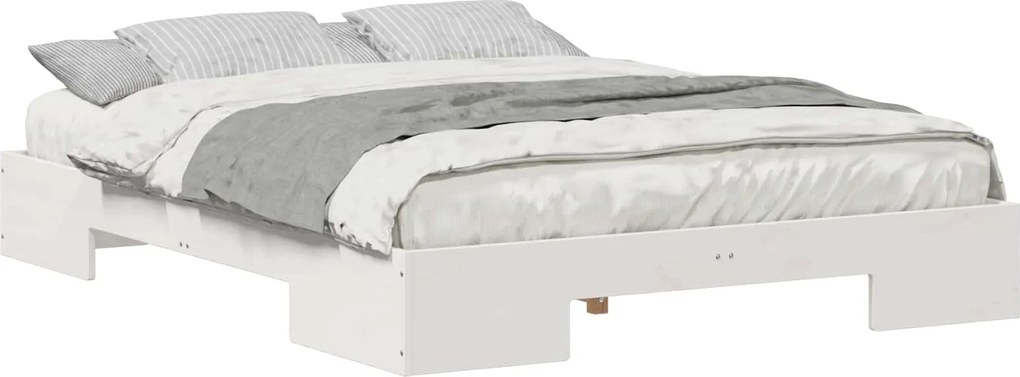 vidaXL Cadru de pat Alb 150 x 200 cm