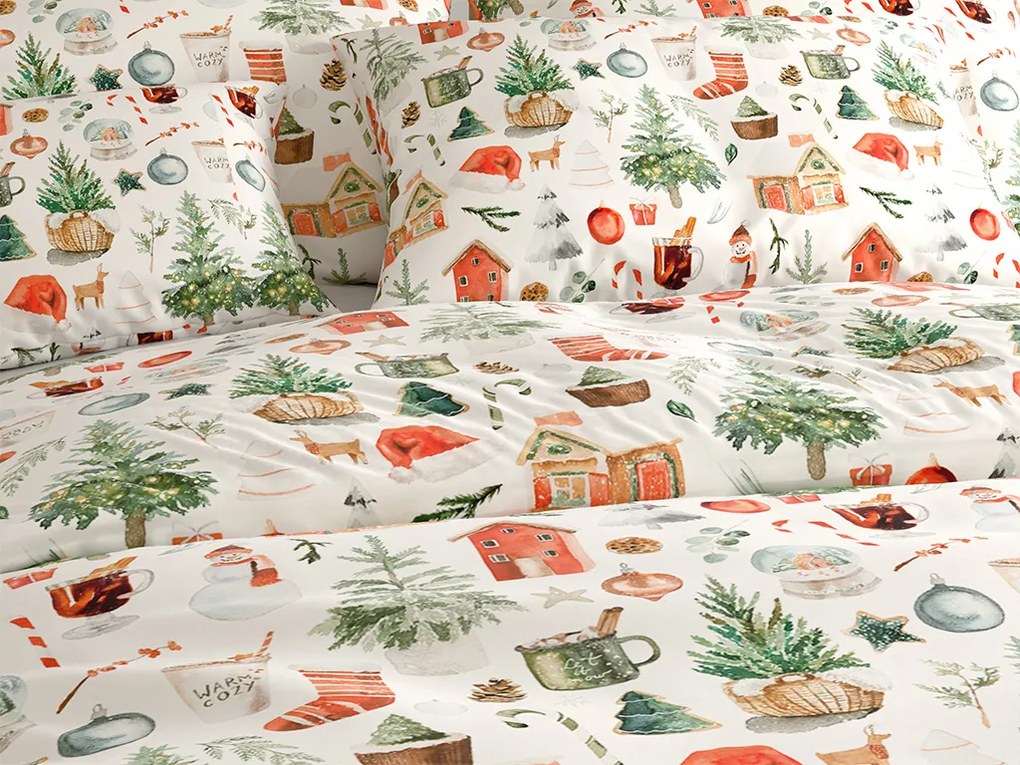 Lenjerie de pat din microfibra FESTIVE MAGIC alba Dimensiune lenjerie de pat: 2 buc 70 x 90 cm | 200 x 220 cm