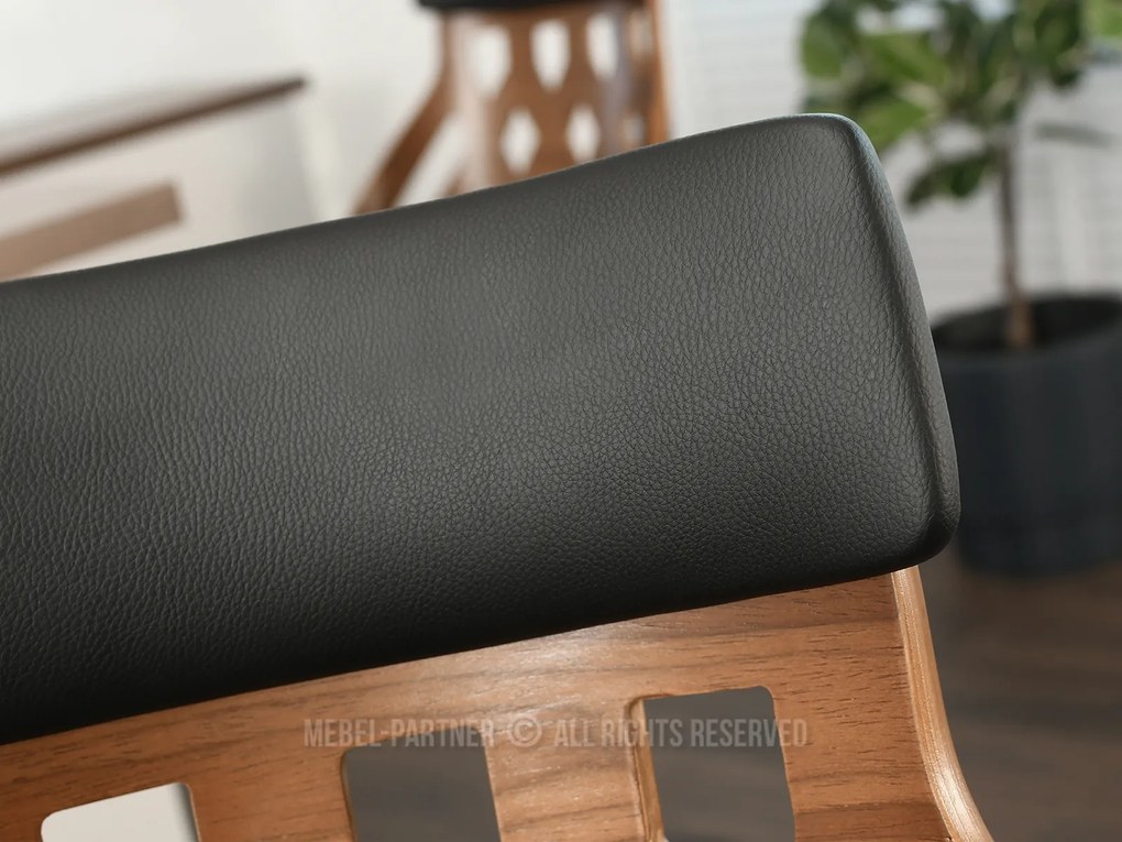 Scaun Henriette (nuc închis + negru). Promo -23%. 1110614
