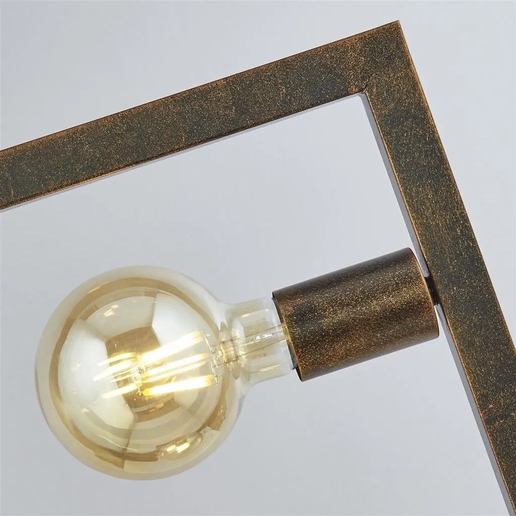Lampadar, Lampa de podea rustica cu 5 surse de lumina Oblong