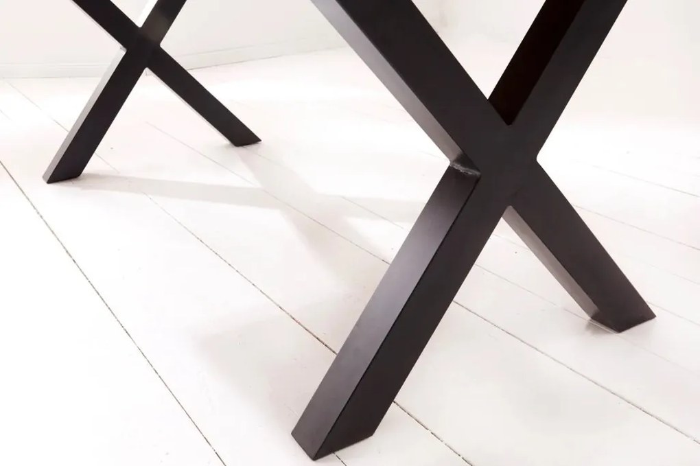 Masa design industrial Amazonas X 180cm natur Sheesham A-6540192 VC