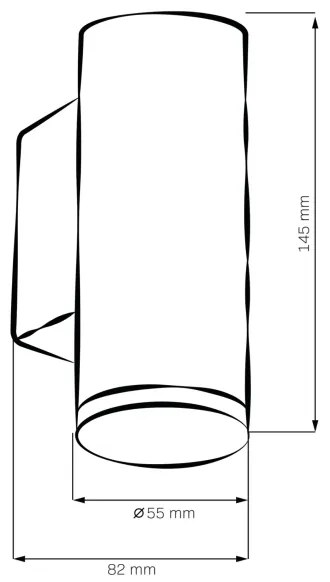 Aplica de perete LED RGBW pentru baie TURYN, dimmabilă, 1xGU10/4,8W/230V, IP44, albă