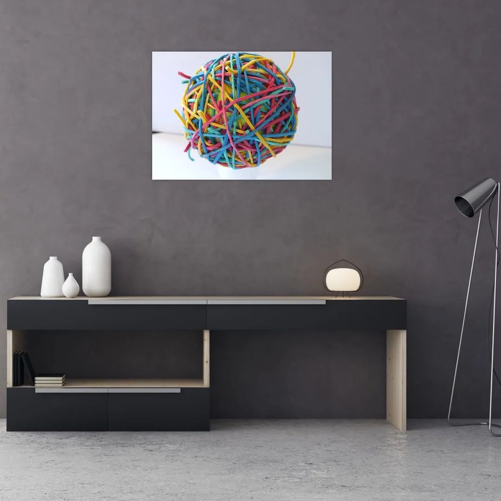 Tablou pe sticlă cu gumițe (70x50 cm)