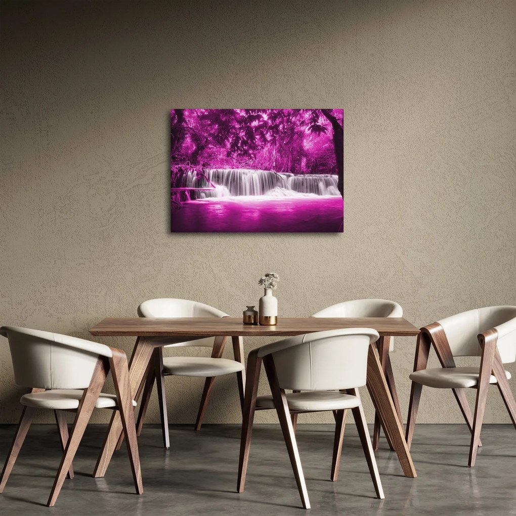 Tablou - Cascadă, violet (70x50 cm)