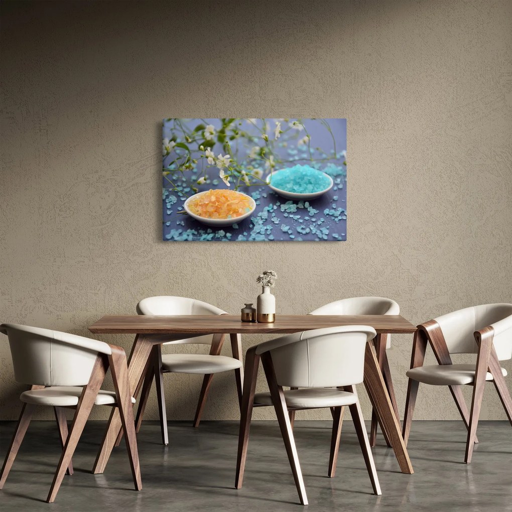 Tablou cu sarea de mare colorată (90x60 cm)