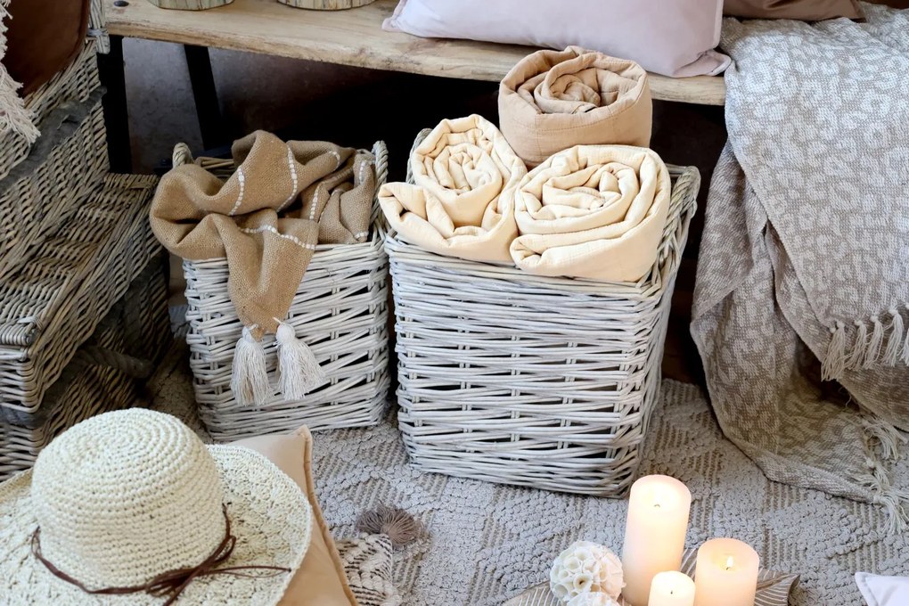 Set 3 Ghivece French Basket, Kalathi