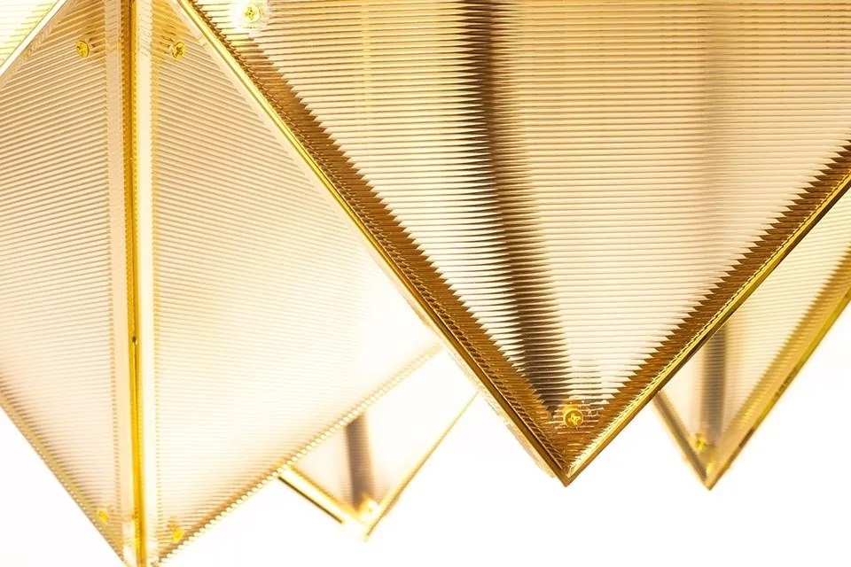 Plafoniera tridimensionala origami pliat complex PYRAMIDS