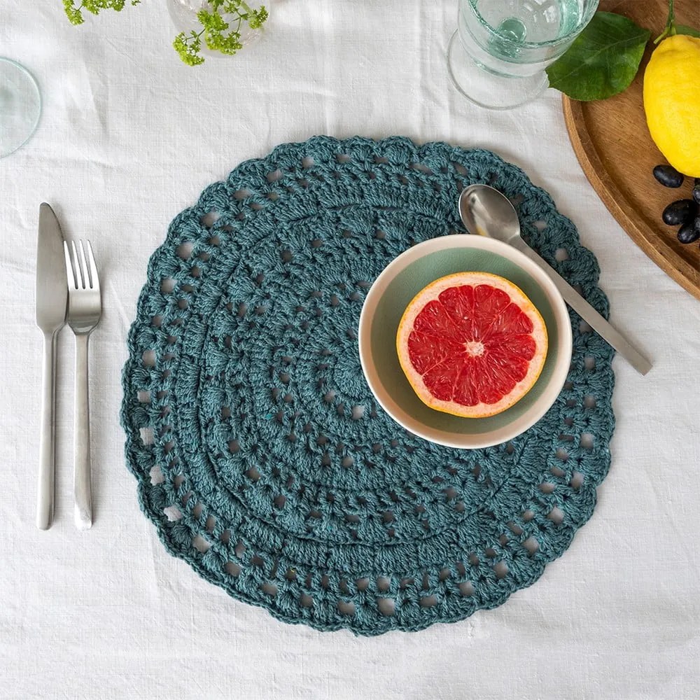 Suport pentru farfurii din amestec de bumbac ø 35 cm Crochet – Rex London