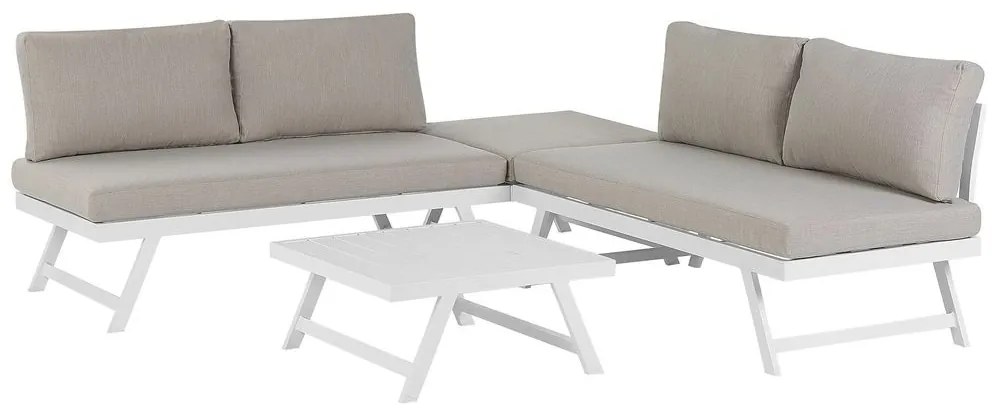 Set de ședere pentru grădină COCORO (gri) (pentru 5 persoane). 1023008